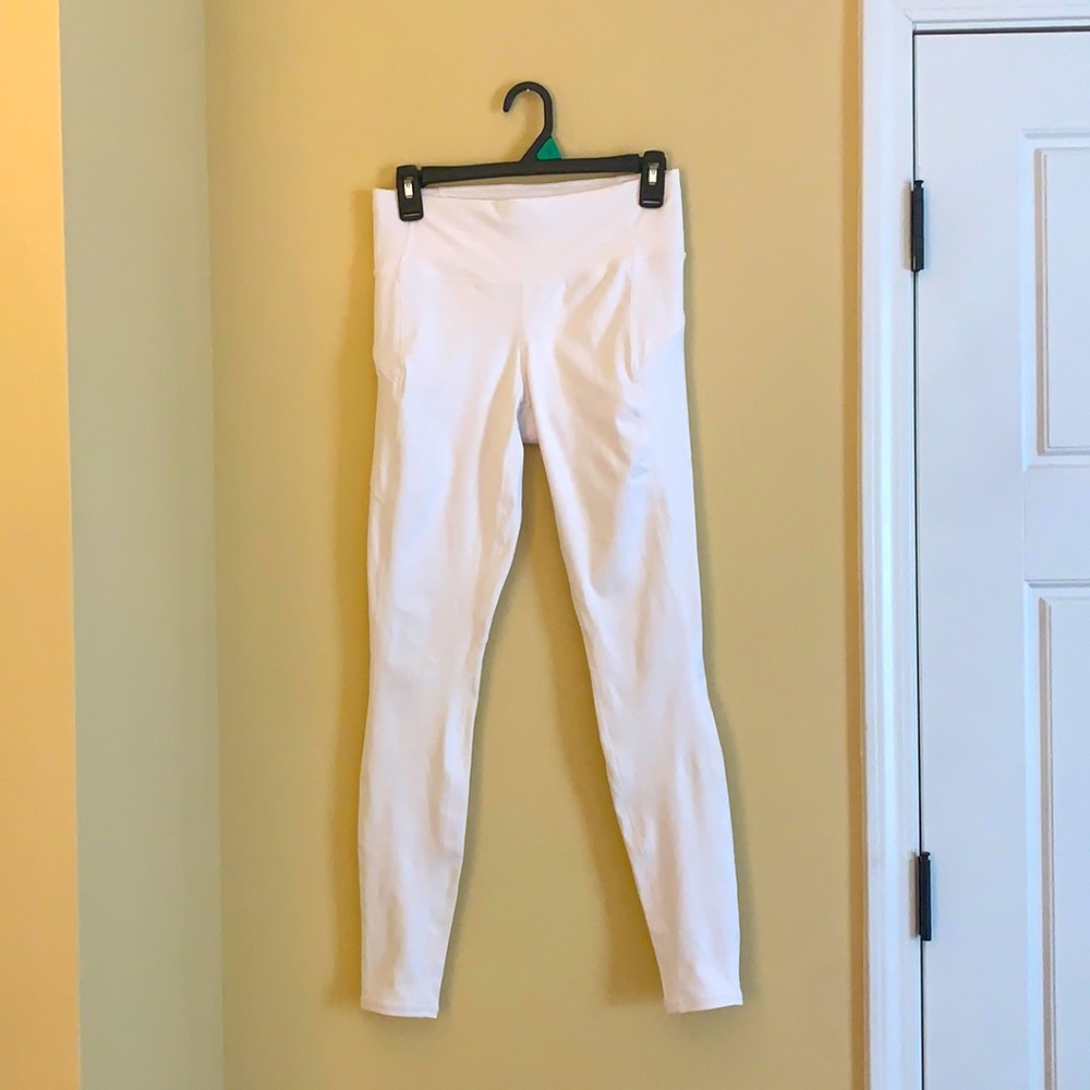 Athleta White Full Length Leggings